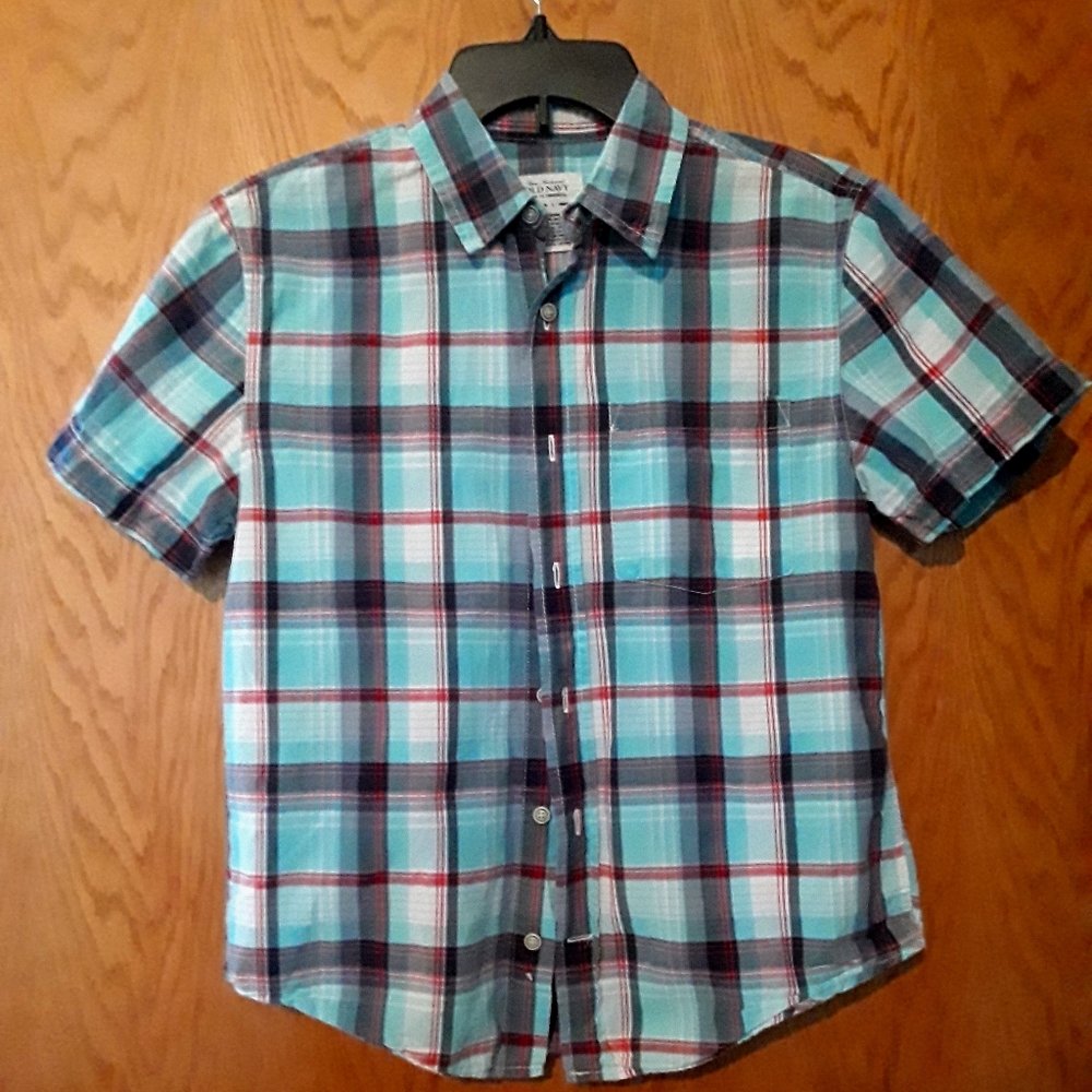 Old Navy Boys Short Sleeve Shirt Large